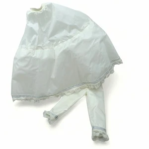 Orig Madame Alexander BLUE Trim Crinoline Long Gown Slip fit 20" Cissy Doll 2pc - Picture 1 of 4