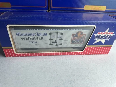 USA Trains R-16189 Weissbier Beer Reefer G Scale NIB  - Image 1 of 3