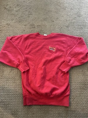 Sudadera Vintage Champion Tejido Inverso Talla XL Billy Joel Piano Hombre Rosa Años 90  Foto 1 de 4