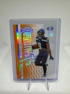 Kenneth Walker III 2022 Panini Illusions Illusionists Orange RC #I-14 - Image 1 of 2