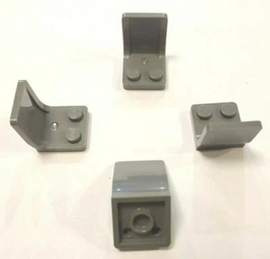 10x - Lego dunkelblaugrau, Utensiliensitz (Stuhl) 2x2 mittlere Angussmarke (4079b) - Bild 1 von 1