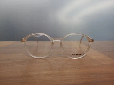 giorgio armani New Vintage Eye Glasses 325 crystal gold 52 eye 1980's Italy New - Image 1 of 4