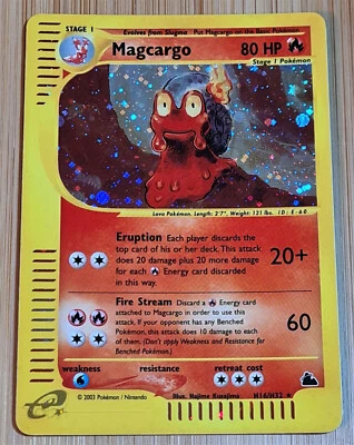 Magcargo # H16/H32 Rare Holo Skyridge 2003 Pokemon Englisch Near Mint Vintage - Bild 1 von 4