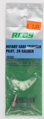 RCBS Rotary Case Trimmer Pilot calibre .28 pieza #09383 recarga Foto 1 de 2