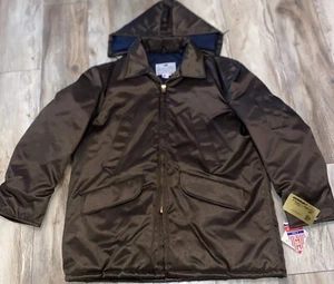 New Spiewak Golden Fleece Jacket Men 48 USA Titan Cloth Brown Parka Coat Vintage - Picture 1 of 23