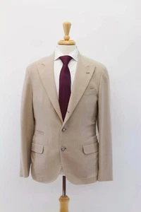 NWT $5795 Brunello Cucinelli 92% Cashmere 8% Silk Sport Coat W/Logo Buttons A232 - Picture 1 of 7