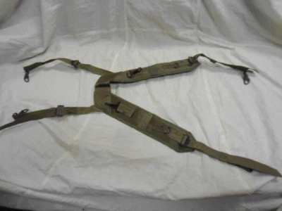 U.S. Military Nylon Field Pack Suspenders (dated 1968) USED/ISSUED - Image 1 of 4