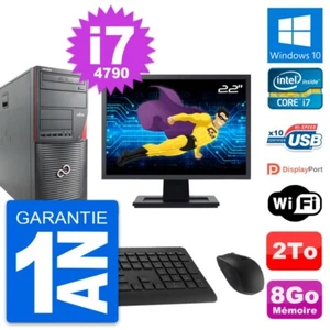 PC tour Fujitsu W530 Bildschirm 22 " Intel i7-4790 RAM 8Go Scheibe 2To Windows - Bild 1 von 8