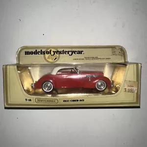 Vintage Matchbox Diecast Models of Yesteryear Y18 1937 Cord 812 New - Picture 1 of 7