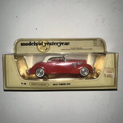 Vintage Matchbox Diecast Models of Yesteryear Y18 1937 Cord 812 New - Image 1 of 4
