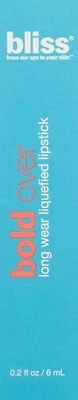 Lápiz labial licuado Bliss Beauty Bold Over Long Wear nuevo en caja licuado Foto 1 de 2