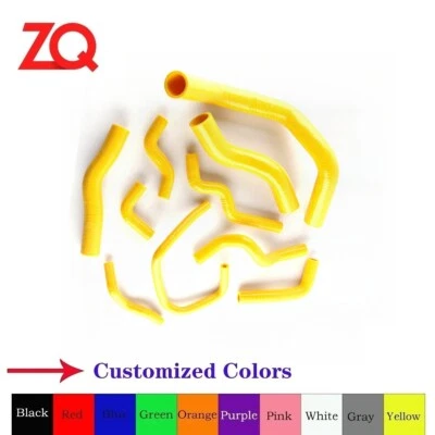 Mangueras de radiador de silicona amarilla para Nissan Silvia 200SX 240SX S13 S14 S15 SR20DET Foto 1 de 4