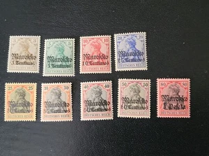 Deutsche Reich 1911 Foreign Post Office Morocco Mi 46-54 MNH (**) - Picture 1 of 1