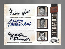 Brooks Robinson George Kell Juan Marichal 2012 Prime Cuts Signature Trios 5/5 ⚾