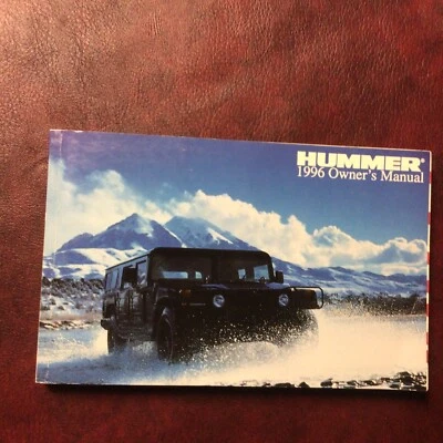 1996 HUMMER H1 OWNERS MANUAL BOOK GUIDE ALL MODELS - Image 1 of 3