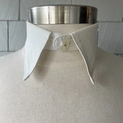 Antigua Flecha/Cluett Peabody Berks 15 Cuello Punta de Lanza Suave Camisa Cuello Foto 1 de 4