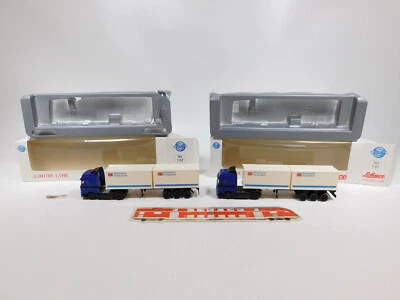 2X Schuco Junior Line H0 1:87 22630 Sattelzug MAN DB, Molto Buono+Box #CG227-0,5 - Immagine 1 di 4