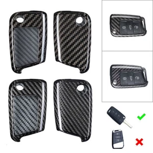 Kohlefaser-Fernschlüssel-Shell-Abdeckung für VW MK7 Golf Jetta 2015-up - Picture 1 of 8
