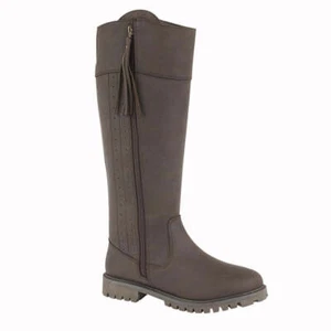 Woodland Damen-Landhausstiefel außen seitlicher Reißverschluss schmal geschnitten TPR-Sohle - Bild 1 von 1