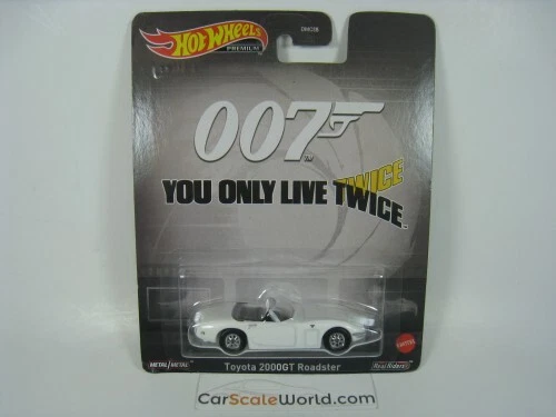 TOYOTA 2000GT ROADSTER 007 YOU ONLY LIVE TWICE JAMES BOND HOTWHEELS - Imagen 1 de 1