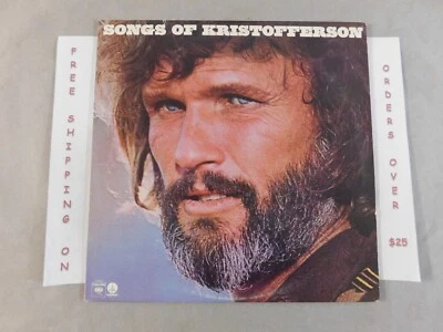 KRIS KRISTOFFERSON SONGS OF KRISTOFFERSON 1977 LP "ME AND BOBBY MCGEE" - Image 1 of 3