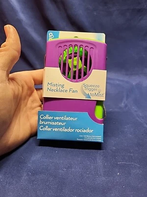 Ventilador de collar de nebulización O2COOL - Ventilador de cuello colgante portátil - Púrpura Foto 1 de 2