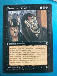 1x MTG Timmerian Fiends (Homelands Rare) 💥Reserved List!💥 UNPLAYED MT - Picture 1 of 2