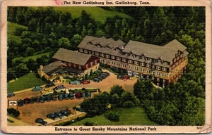 The New Gatlinburg Inn Gatlinburg Tennessee Linen Postcard F1 - Picture 1 of 2