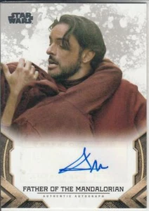 2020 TOPPS STAR WARS THE MANDALORIAN BERNARD BULLEN AS MANDALORIAN'S FATHER AUTO - Bild 1 von 1