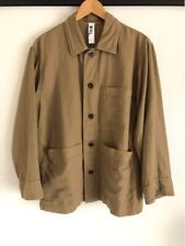 Margaret Howell MHL Thin collared jacket coat blouson size M Beige Plain Men