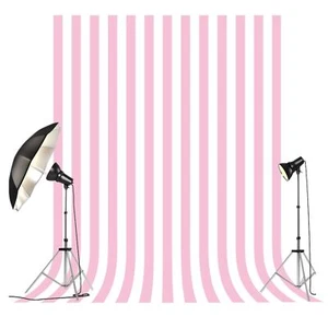 6x8ft Pink White Stripe Background Baby Photography Backdrop Newborn Photo St... - Picture 1 of 6