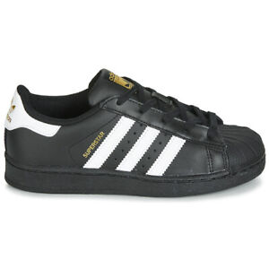 Schuhe Von Junge Mädchen Adidas Superstar BA8379 Schwarz Weiß Turnschuhe Sport