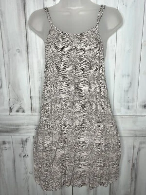 ROXY NEGRO BLANCO LUNADOTE VISCOSA TIRAS LIGERAS PANTALONES CORTOS BOLSILLOS MAMELUCOS S Foto 1 de 4