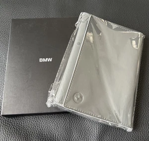 [Unbenutzt] BMW Original Bucheinband Leder grau mit Karton - Bild 1 von 6