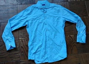 Proper Stoffhemd Herren 16,5 blau kariert Slim Fit leicht - Bild 1 von 9