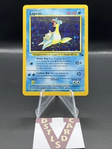 Pokemon Fossil Unlimited - LAPRAS HOLO RARE 25/62 MP WOTC - Picture 1 of 3