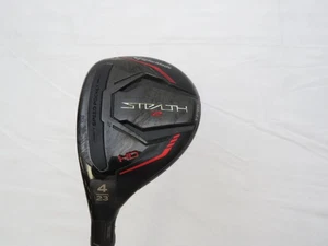 Used LH TaylorMade Stealth 2 HD 23* 4 Hybrid Fujikura Speeder NX 60-S Stiff +HC - Picture 1 of 7
