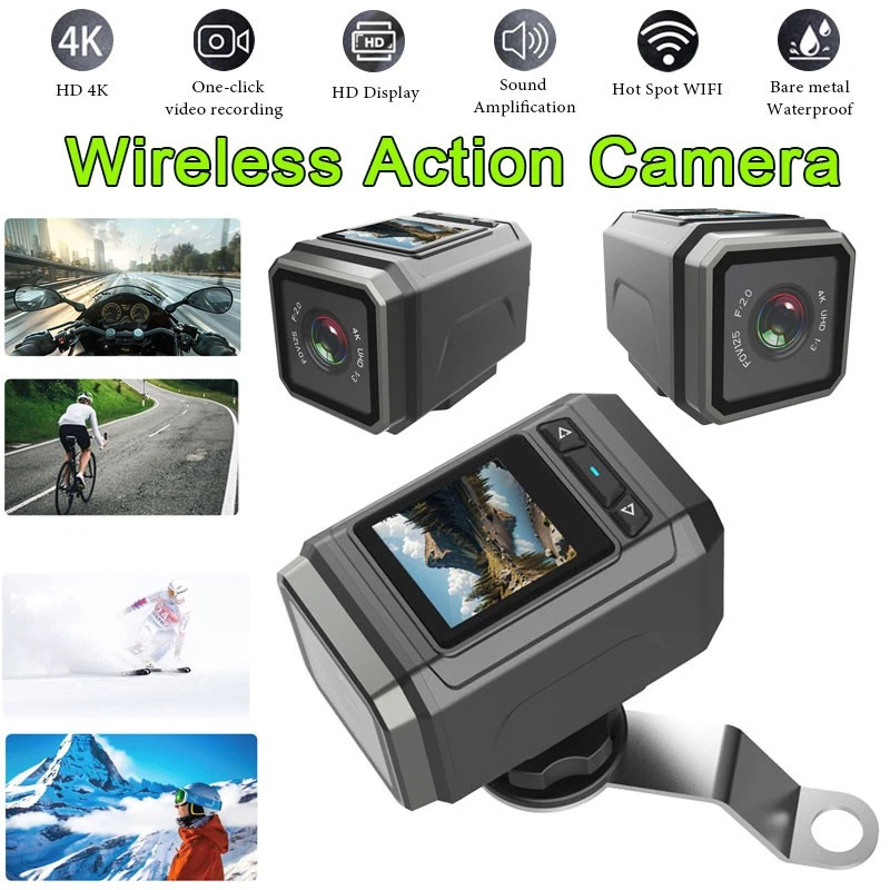 4K WIFI Action Camera Sport DV Portable Cycling Video Recorder Hiking Waterproof - Image 1 of 4