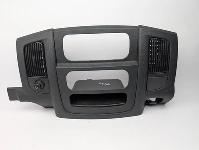 Dodge Ram 1500 2500 3500 2002-2005 OEM radio bisel tablero moldura negro Foto 1 de 4