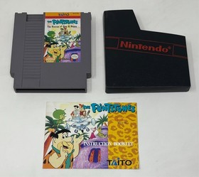 NES Nintendo - The Flintstones: The Rescue of Dino & Hoppy w/ Manual - Tested