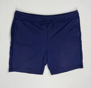 Pantalones Cortos de Sudadera RLX Ralph Lauren Para Hombre 2XL Azul Marino Polar 8" Entrepierna Bolsillos Activos - Imagen 1 de 7