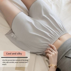 Playful For Women's Summer Skirted Shorts in Larger Sizes Made of Ice Silk - Picture 1 of 36
