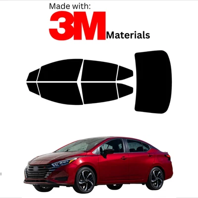 Tinte de ventana precortado para Nissan Versa Sedán 20-23 cerámica estable hecho con 3M Foto 1 de 4