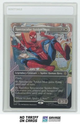 2025 MTG Magic Marvel's Spider-Man (Borderless) Spectacular Spider-Man #R 0014 - Image 1 of 3