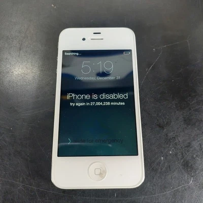 Apple Iphone A1332  8GB White PARTS REPAIRS ONLY - Image 1 of 3