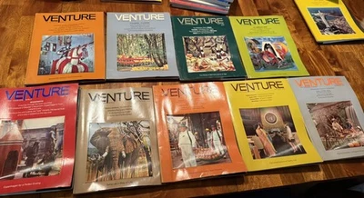 1970 Venture The Traveler's World Magazine Lot  9 Lenticular 3D Covers Travel Foto 1 de 4