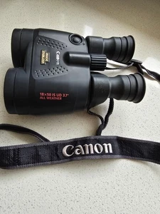 CANON 18X50 IS UD 3.7 Image Stabilizer All Weather Binoculars - Picture 1 of 5