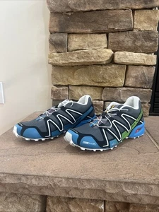 Salomon Speedcross 3 Contragrip Herren Gr. 13 Blau Schwarz 128652 - Bild 1 von 6