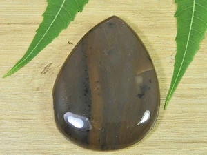 34X52MM Natural Honey Pear Dendrite Shape Cabochon Loose Gemstone 118Cts. D366 - Picture 1 of 9