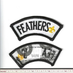 SCOUT BSA TOMAHAWK CAMP RESERVATION FEATHERS ROCKER STRIP NORTHERN STAR CNCL MN - Picture 1 of 1
